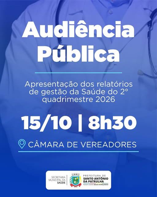 Evento busca ampliar a transparência na gestão da saúde pública municipal (Foto: Ascom/Prefeitura Municipal de Santo Antônio da Patrulha)