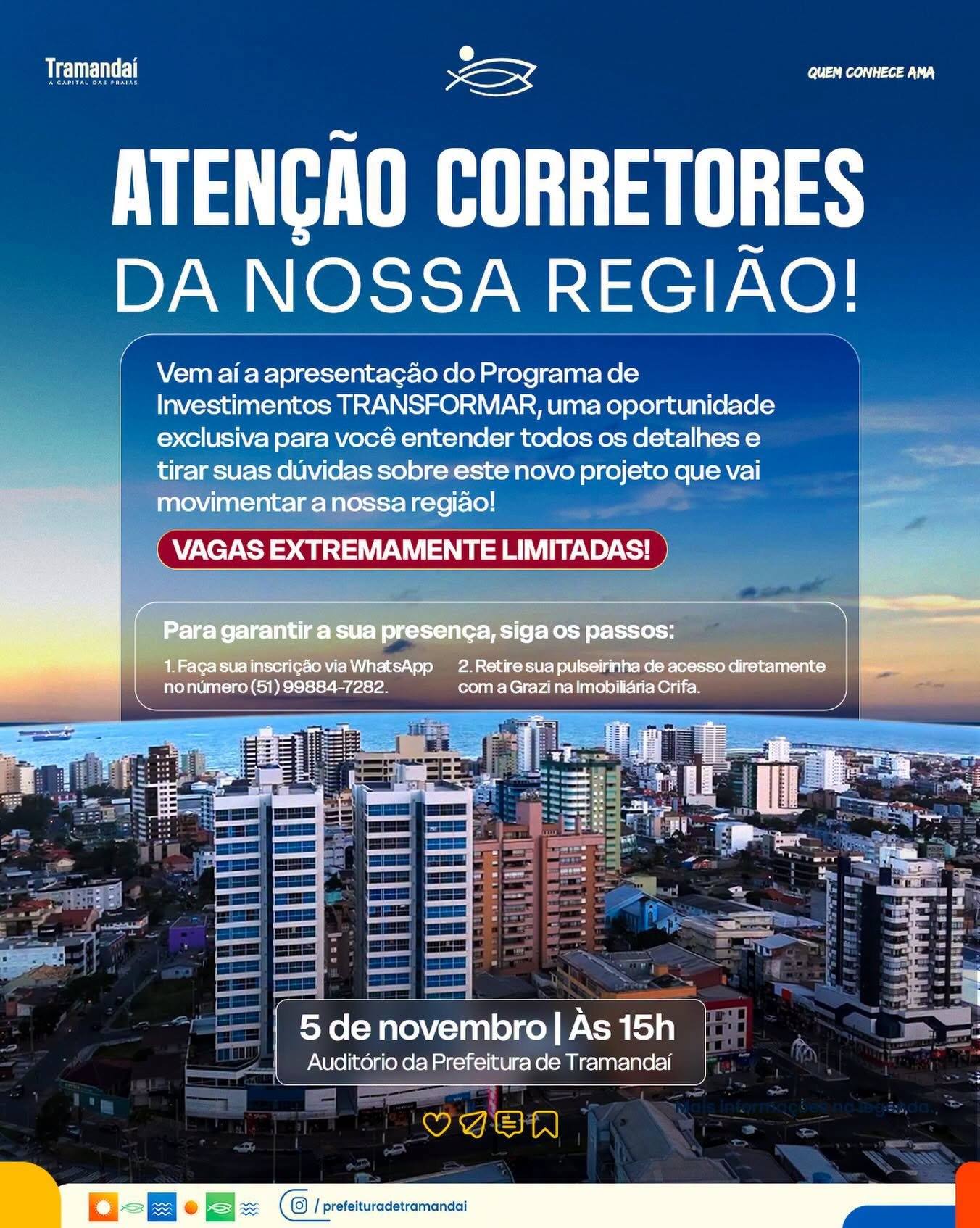 Ação busca alinhar informações entre o poder público e o mercado imobiliário regional. (Foto: Prefeitura Municipal de Tramandaí)