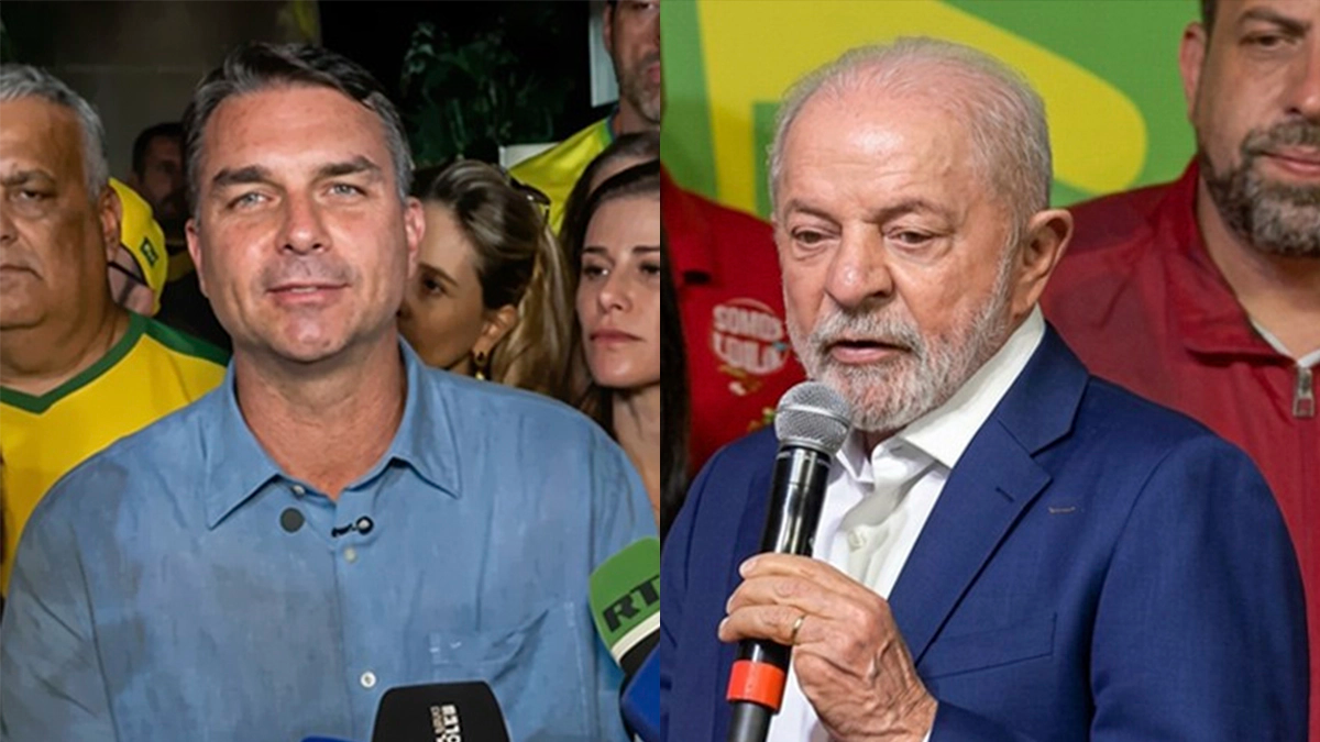 Flávio Bolsonaro (PL) e Lula (PT) disputam segundo turno (Foto: reprodução)